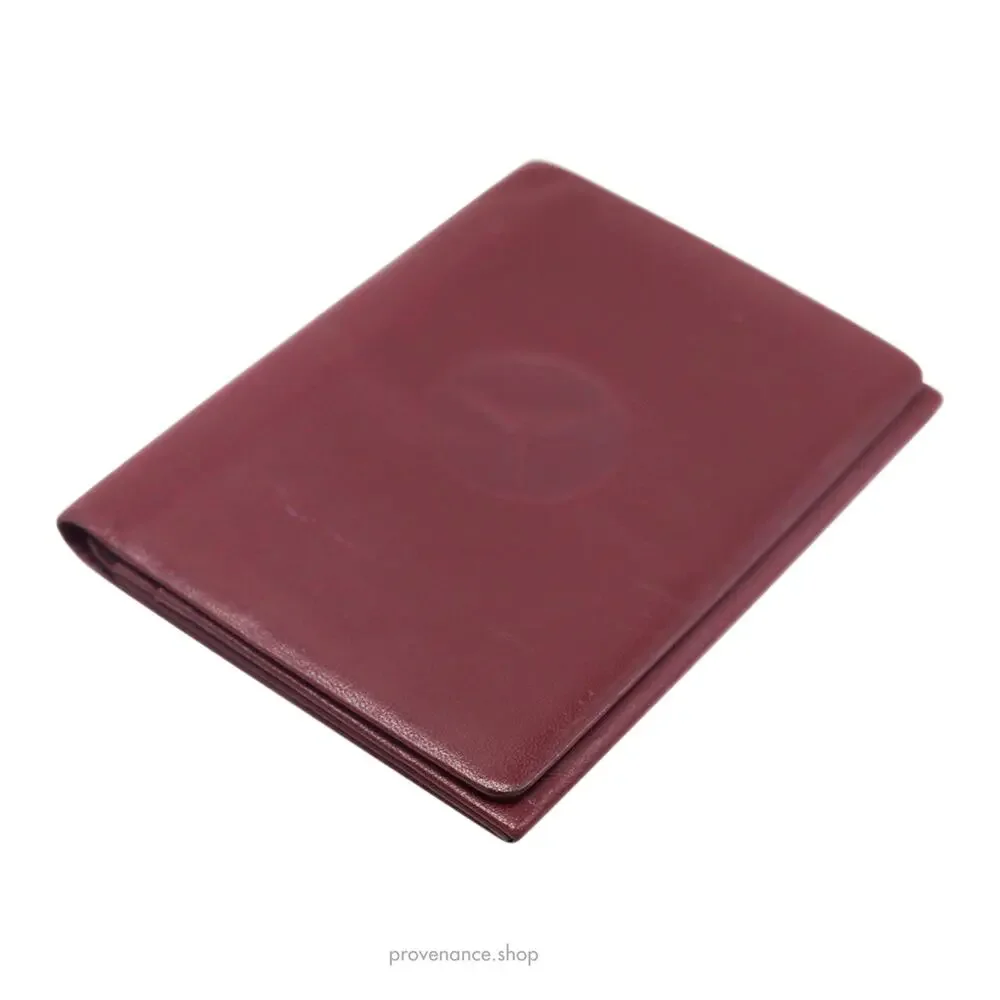 🔴 Mercedes Benz West Germany ID Card Wallet - Burgundy